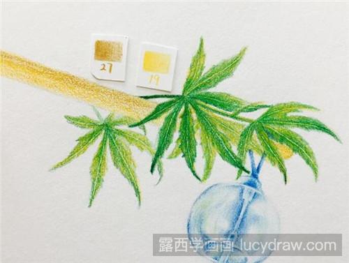 彩铅画教程：风中的风铃