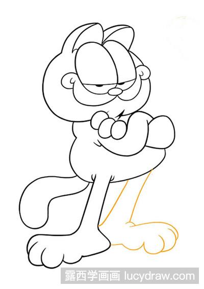 简笔画教程：教你画加菲猫