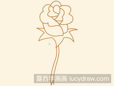简笔画教程-玫瑰花的绘制方法