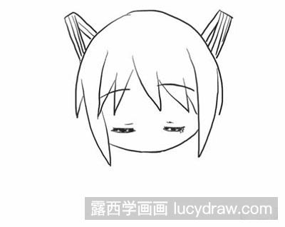 简笔画教程-小初音的画法