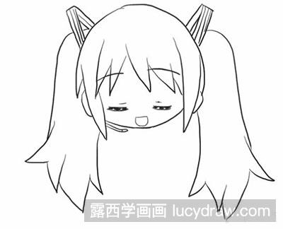 简笔画教程-小初音的画法