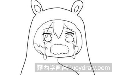 哭泣的小女孩漫画教程