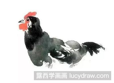 国画教程：写意母鸡怎么绘制