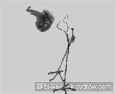 钢笔画教程：怎么画仙鹤