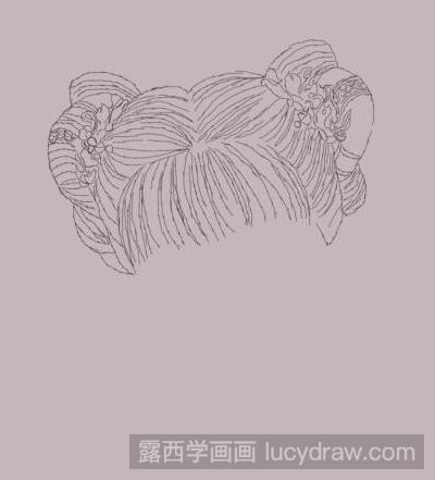 简笔画教程：教你画古代美女