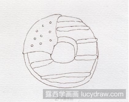 教你用水彩手绘甜甜圈