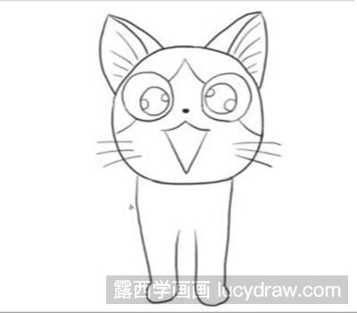 简笔画教程：小猫咪怎么画