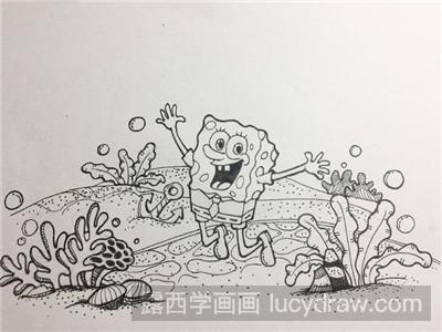 海绵宝宝简笔画教程