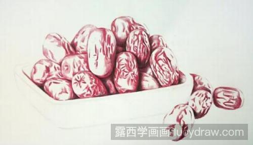 红枣彩铅画教程