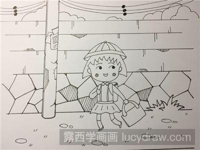 樱桃小丸子简笔画教程