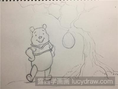 维尼熊简笔画教程