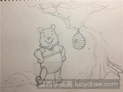 维尼熊简笔画教程