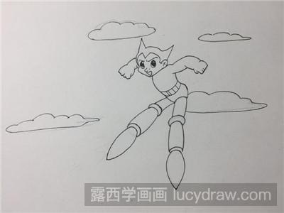 铁臂阿童木简笔画