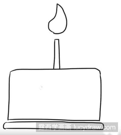 简笔画教程：怎么画生日蛋糕