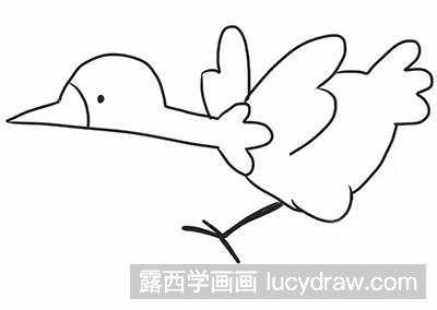 简笔画教程：怎么画鸵鸟