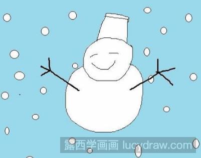 简笔画教程：教你画雪人