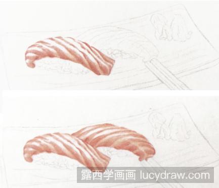 彩铅画教程：教你画寿司