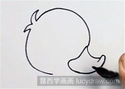 简笔画教程：怎们画小鸭子