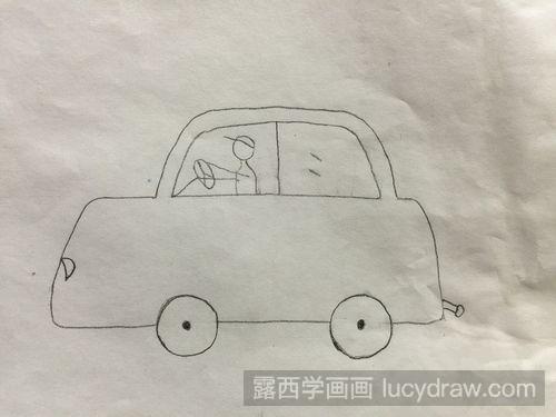 简笔画教程：怎样用简笔画画汽车