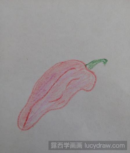 彩铅画教程：怎样用彩铅画画甜椒
