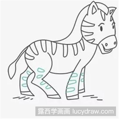 简笔画教程：教你画斑马