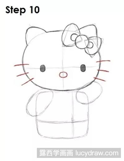 儿童画教程：教你画hello kitty