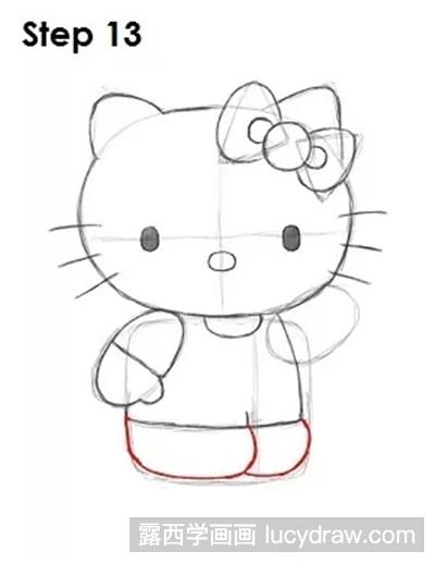 儿童画教程：教你画hello kitty