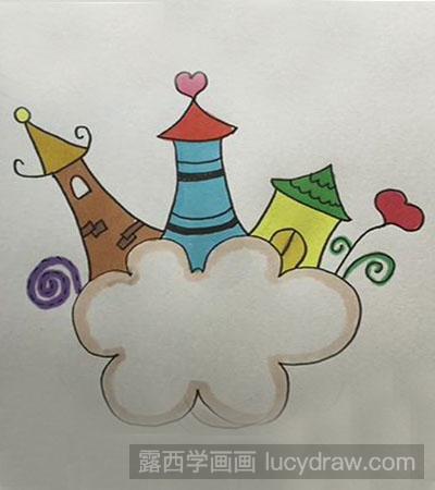 简笔画教程：怎么画天空之城