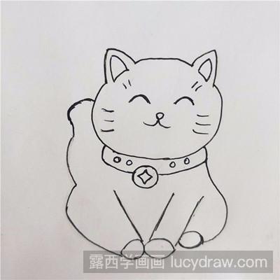 简笔画教程：怎样画出简笔招财猫