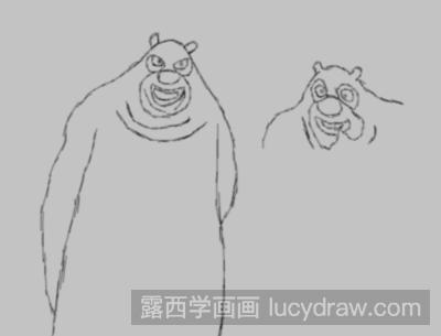 简笔画教程：教你画熊大熊二