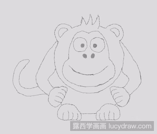 简笔画教程：怎样简笔画出小猴子