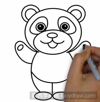 简笔画教程怎么画熊猫