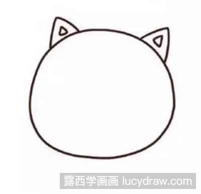 简笔画教程：教你画可爱小猫咪