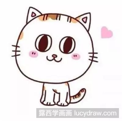 简笔画教程：教你画可爱小猫咪