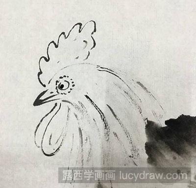 国画教程怎么画公鸡