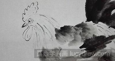 国画教程怎么画公鸡