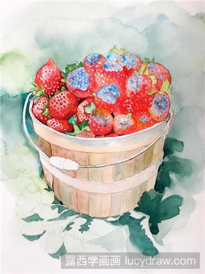 草莓插画教程