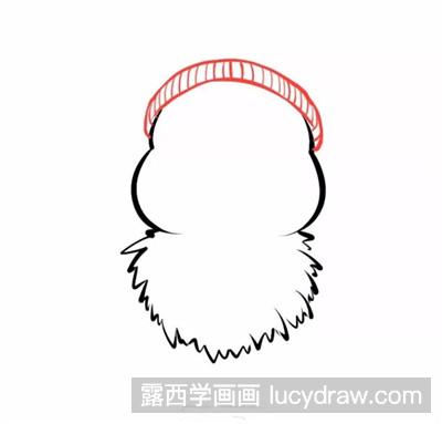 简笔画教程：教你画雪人版小兔子