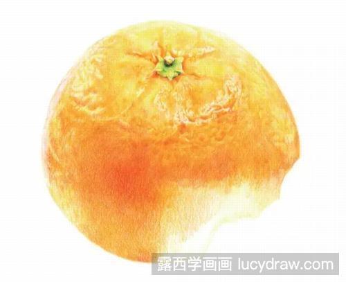 橘子彩铅画教程