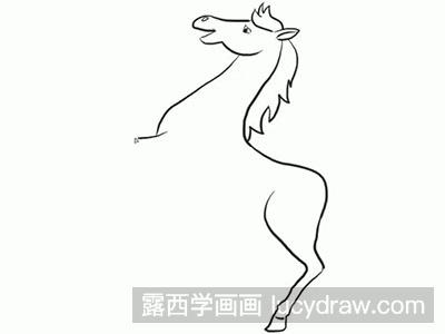 简笔画教程怎么画白龙马