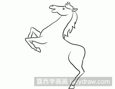 简笔画教程怎么画白龙马