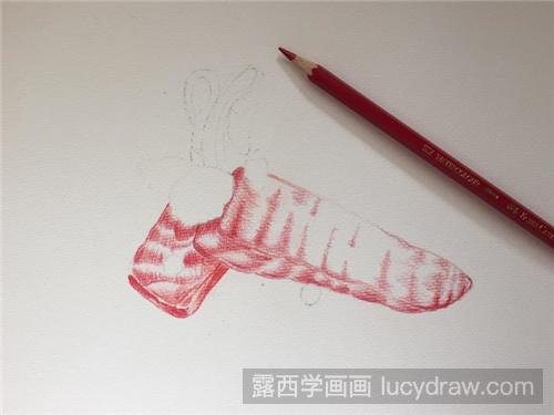 彩铅画教程:柠汁香煎三文鱼