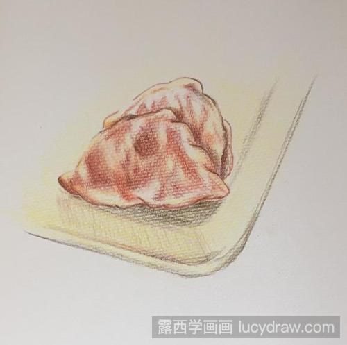 煎饺彩铅画教程