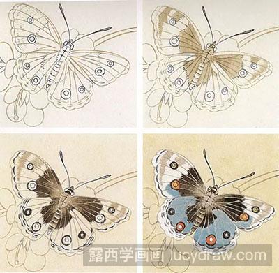 工笔画教程：蝴蝶的绘制方法