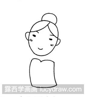 简笔画教程：教你画女青年