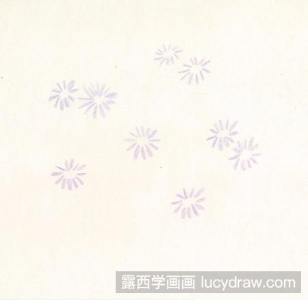 彩铅画教程：教你画彩铅小雏菊