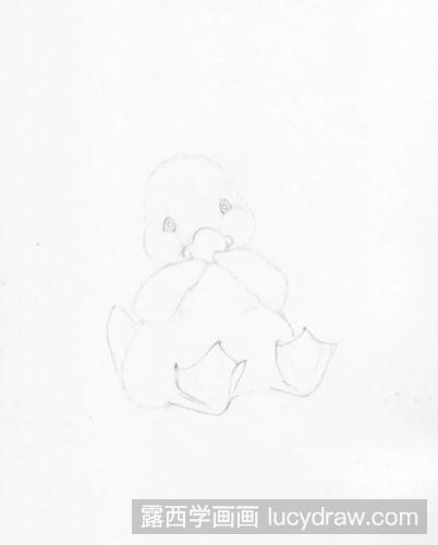 彩铅画教程：呆萌小鸭子的画法