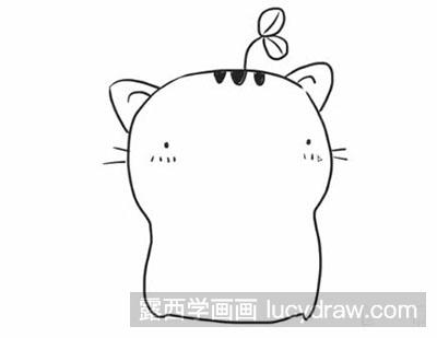 简笔画教程怎么画吃西瓜的猫