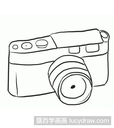 简笔画教程怎么画照相机