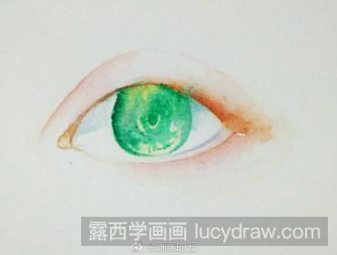 水彩眼睛的画法教程